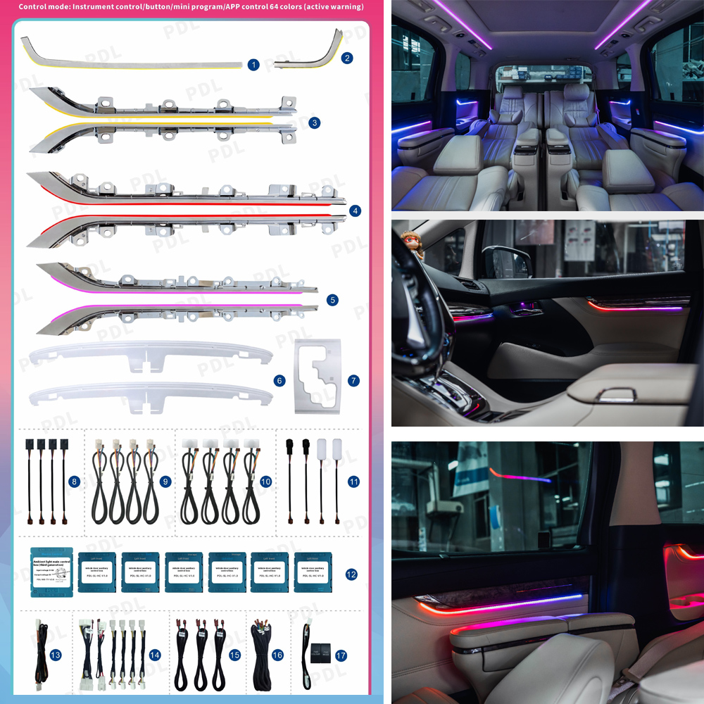 Lighting Interior Decor - Acessórios automotivos luz ambiente para toyota