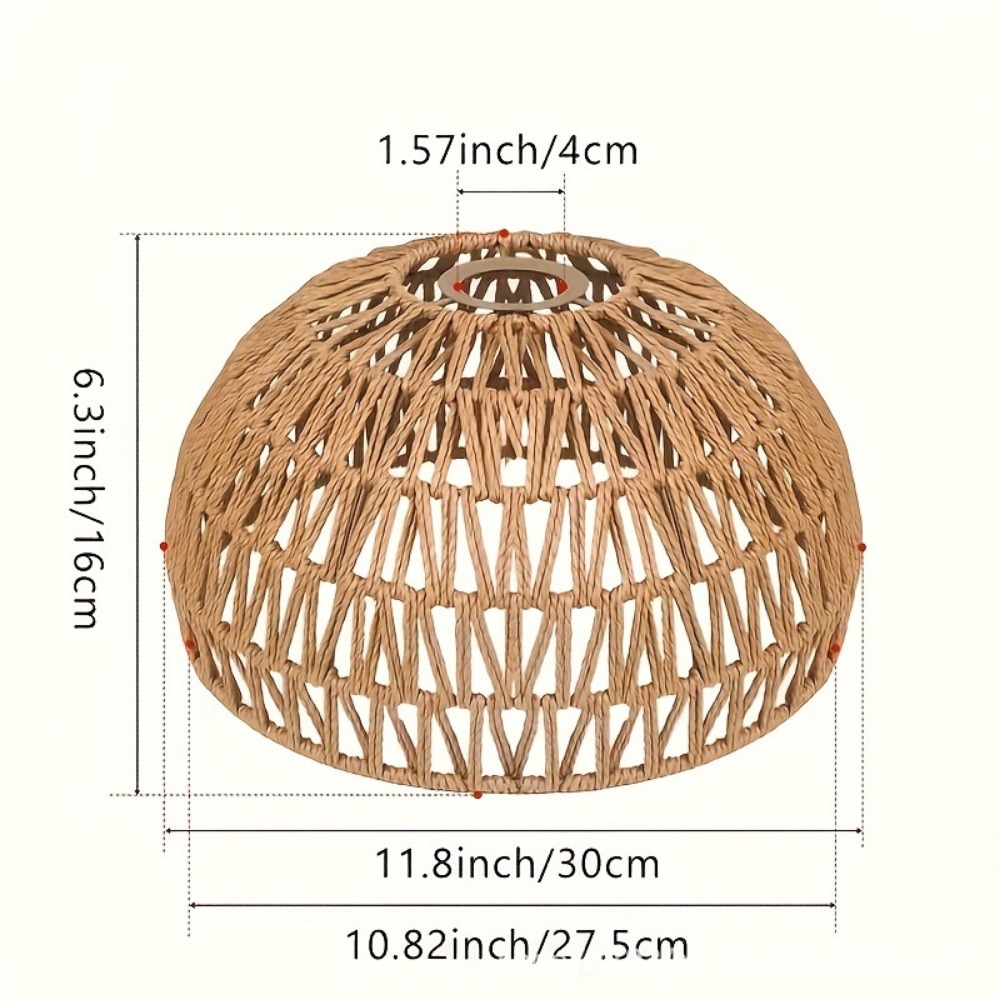 Geometric Lamp Shade - Luminária Vintage com Design de Trama