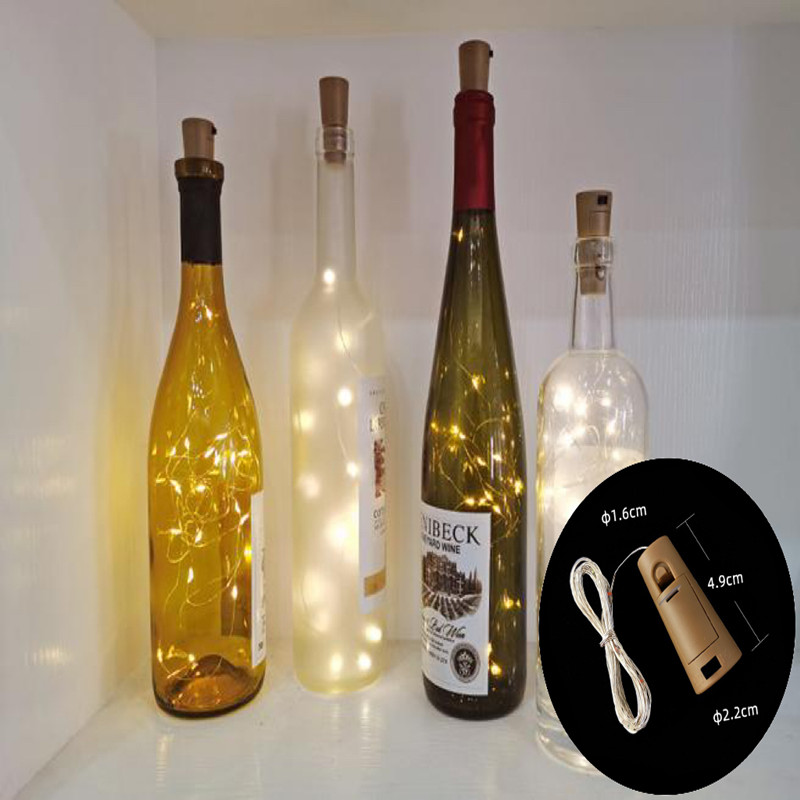 Decor Lighting Cork - Luzes led para garrafa de vinho