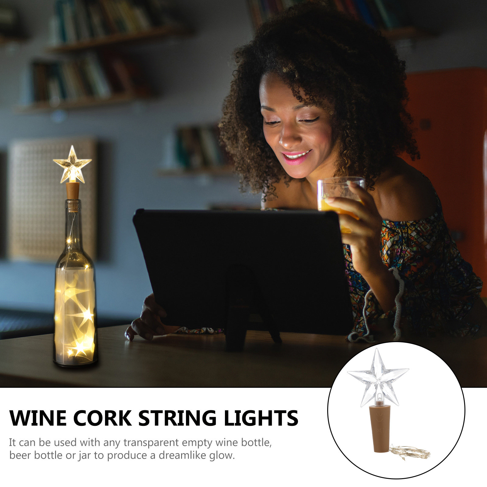 Luzes de Cordão de Cortiça LED - Decor Lighting Cork avaliação e preço
