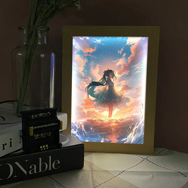 Hatsune Miku Série Pintura Lev - Lighting Decor Photos avaliação e preço