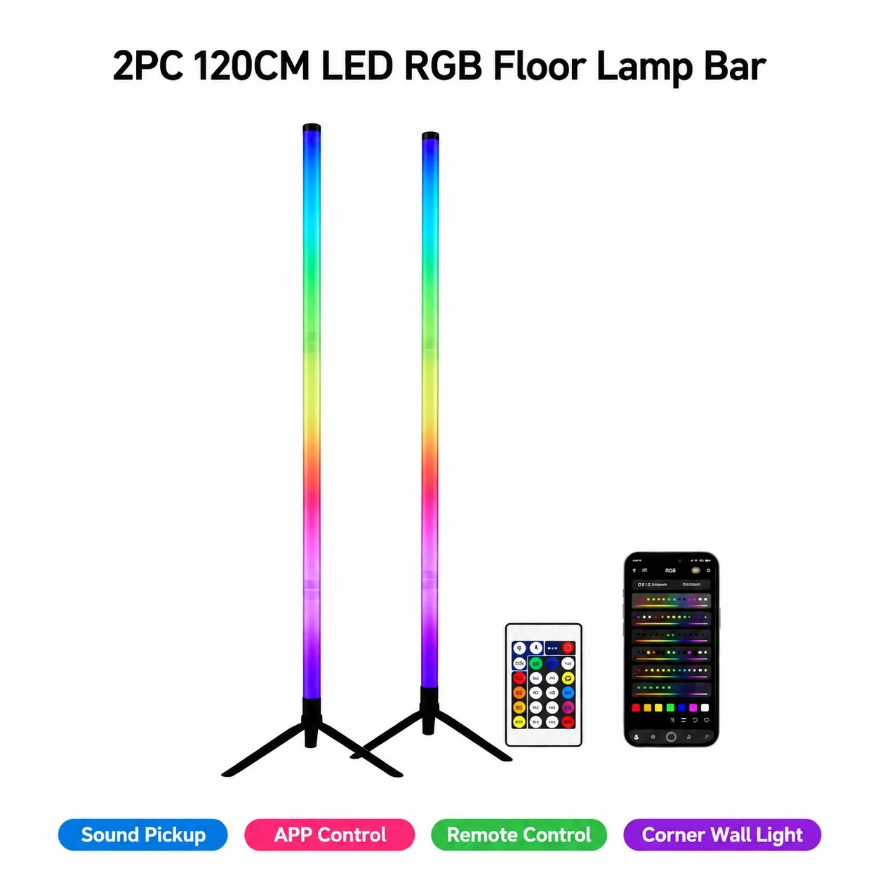 Conjunto com 2 Luminárias de C - Decor Lighting Floor Lamps avaliação e preço