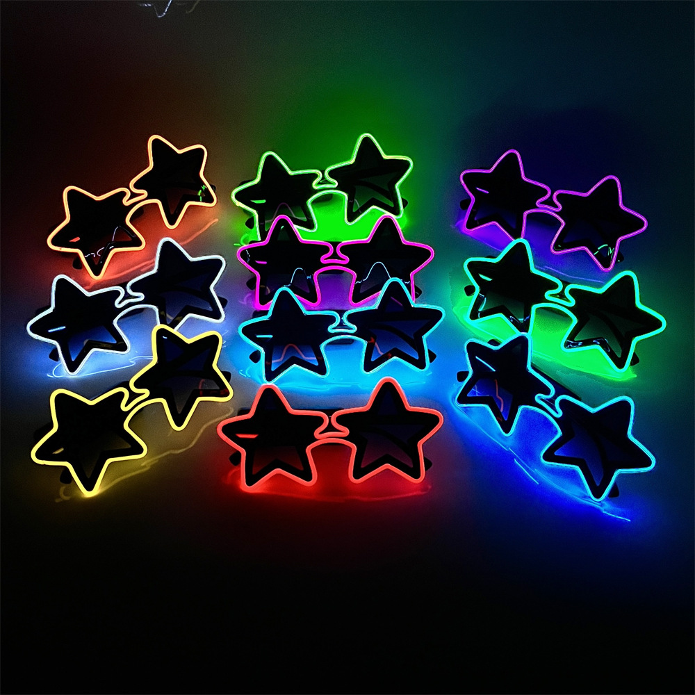 Óculos brilhantes de led em fo - Lighting Visual avaliação e preço