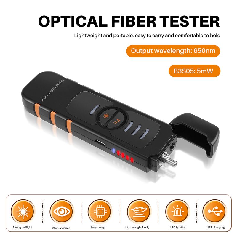 [NEWA08R】 Testador de Fibra Óp - Lighting Visual avaliação e preço