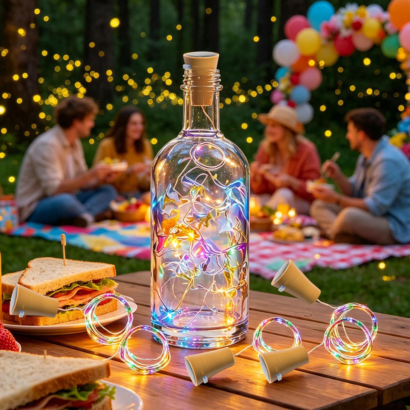 Luzes solares para garrafas de - Decor Lighting Cork avaliação e preço