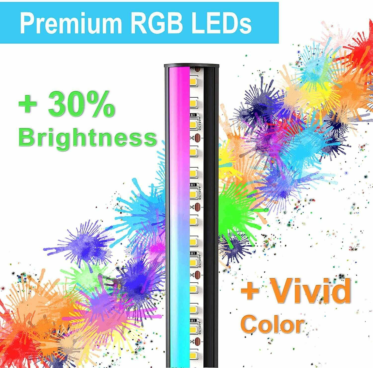 Modern RGB LED Corner Lamp, Pé - Decor Lighting Floor Lamps avaliação e preço
