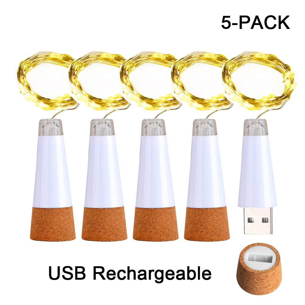 2m 20 led garrafa de cortiça l - Decor Lighting Cork avaliação e preço