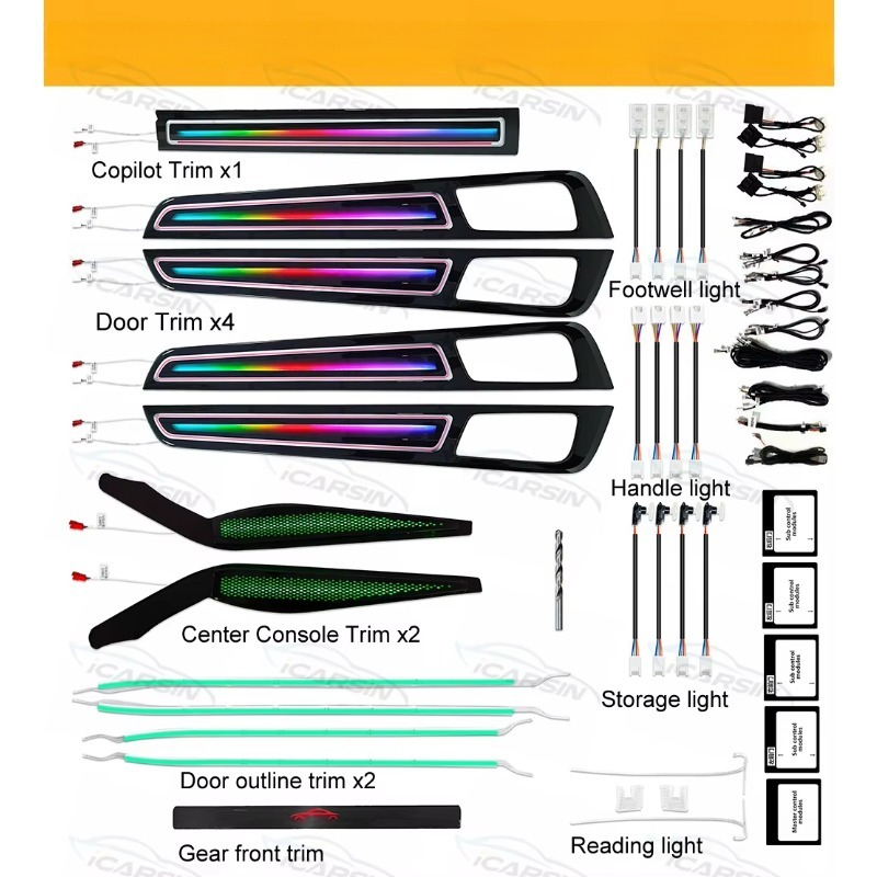 Kit de Luz Atmosférica Dinâmic - Lighting Interior Decor avaliação e preço