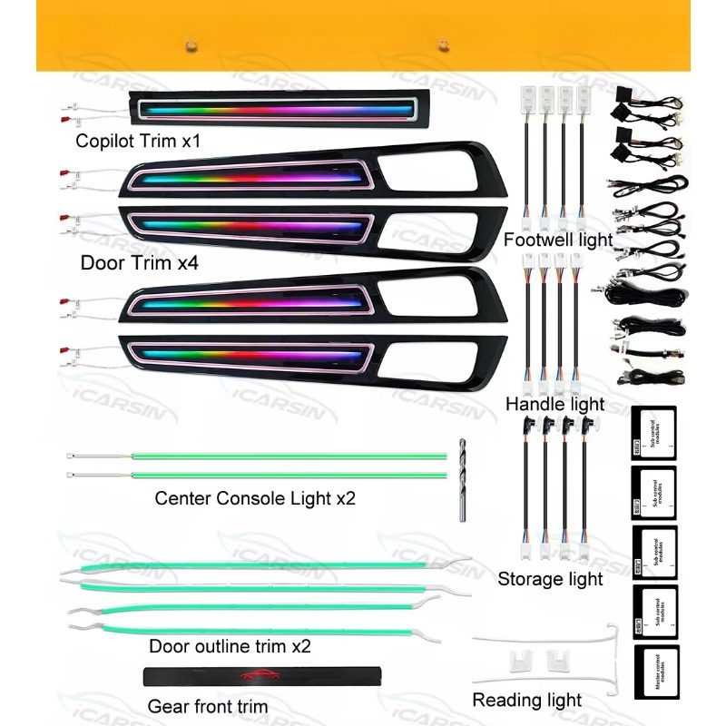 Kit de Luz Atmosférica Dinâmic - Lighting Interior Decor avaliação e preço