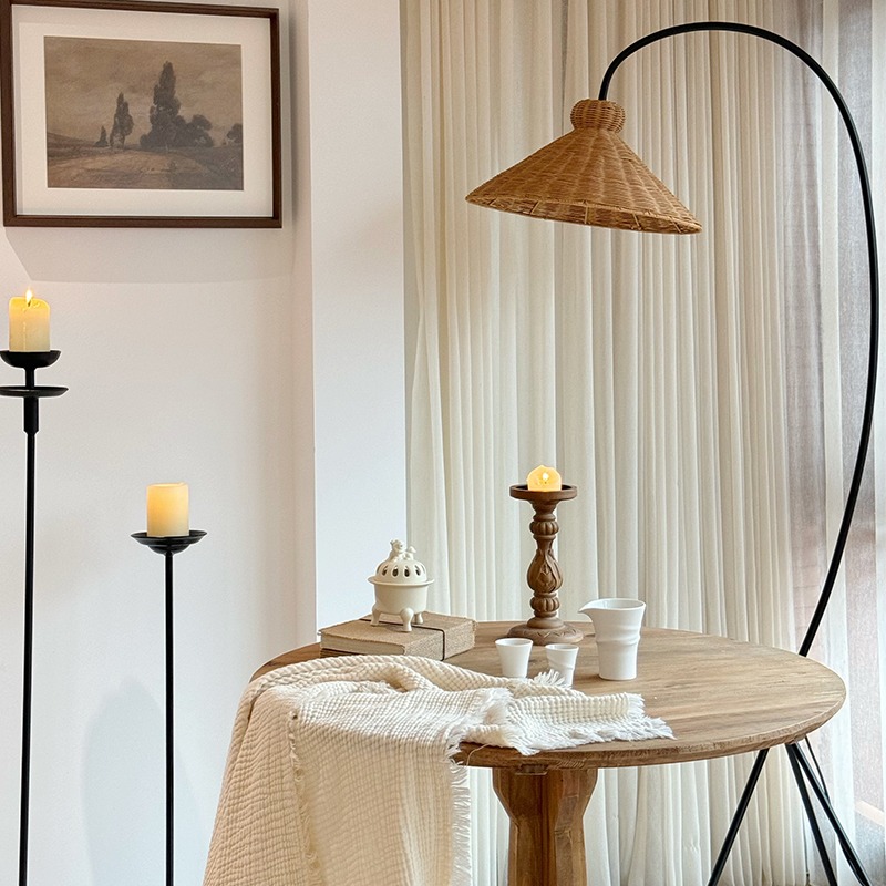 Meados do século rattan lâmpad - Lighting Home Decor Items avaliação e preço