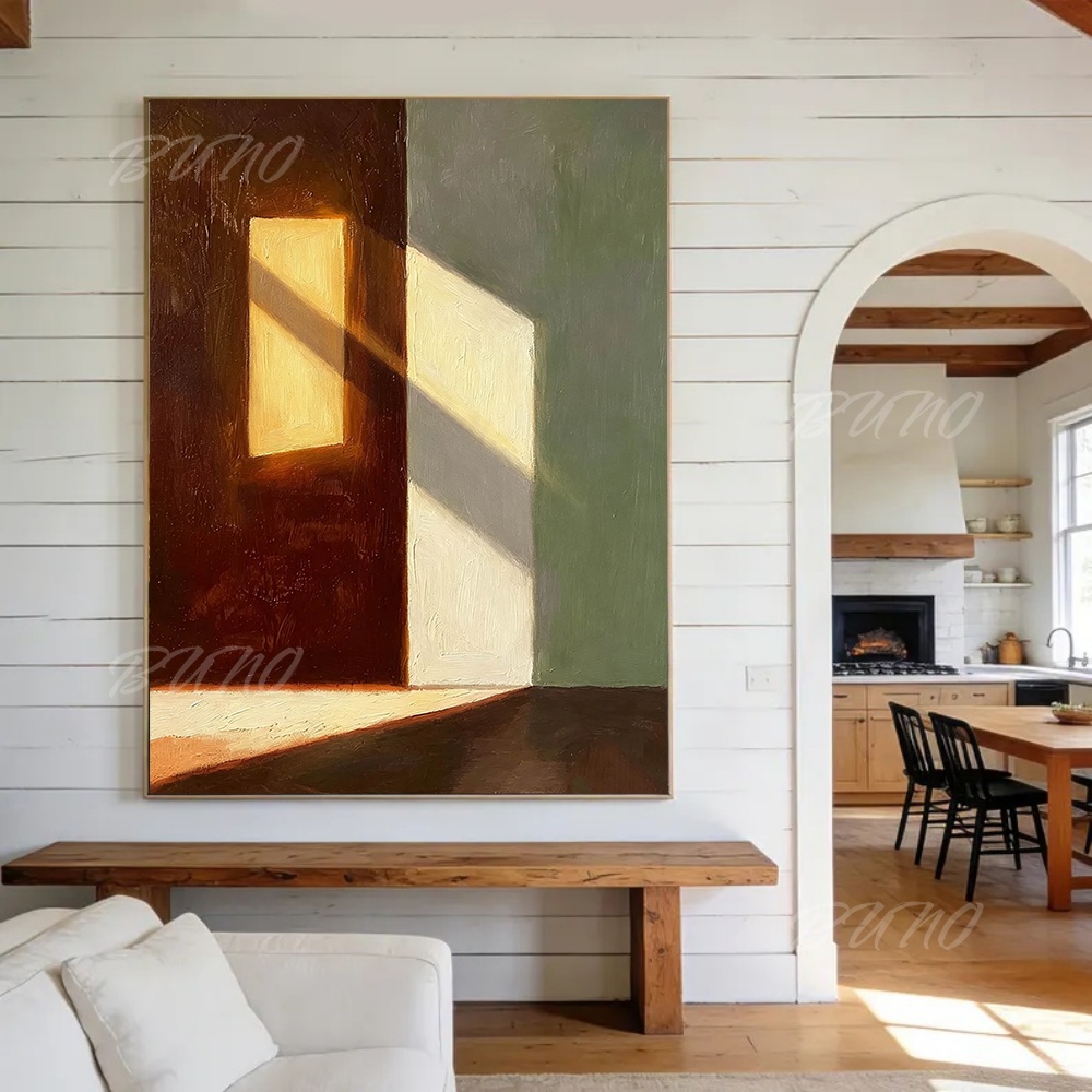 Pintura a Óleo Abstrata Origin - Lighting Interior Decor avaliação e preço