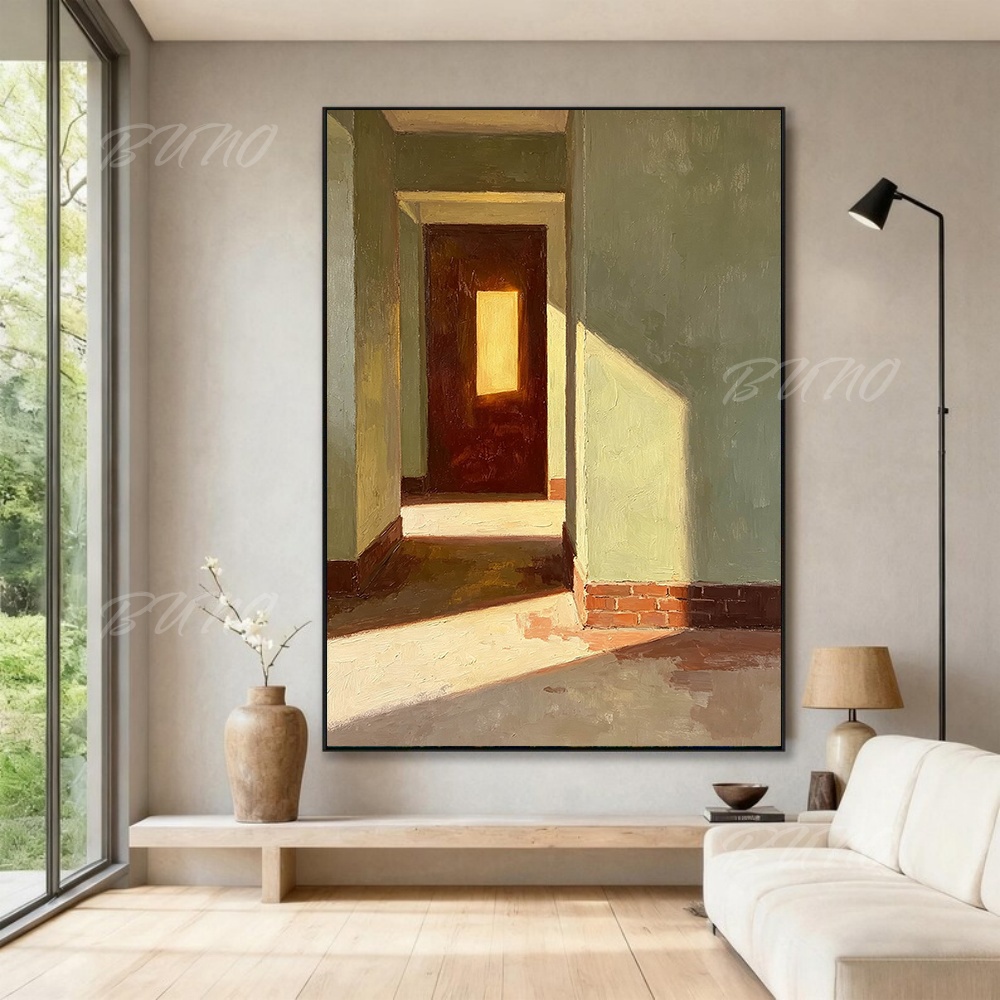Pintura a Óleo Abstrata Origin - Lighting Interior Decor avaliação e preço