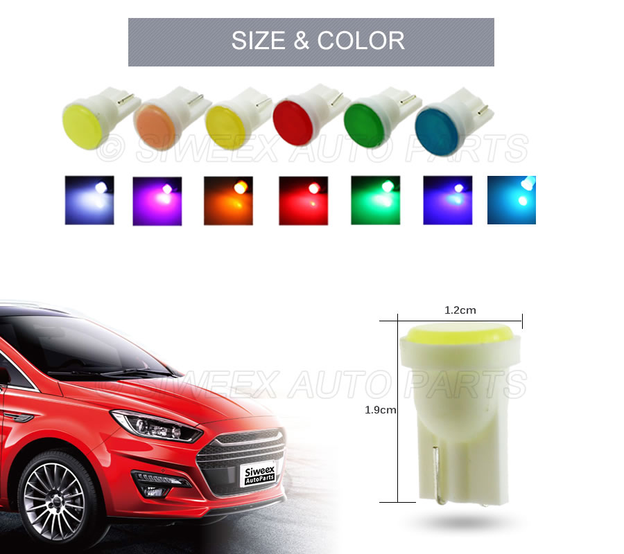 10 pçs t10 w5w interior do car - Colour Changing Bulb avaliação e preço