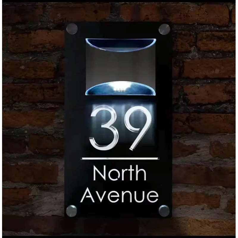 Placa de Número de Casa em Acr - Decor Lighting Address avaliação e preço