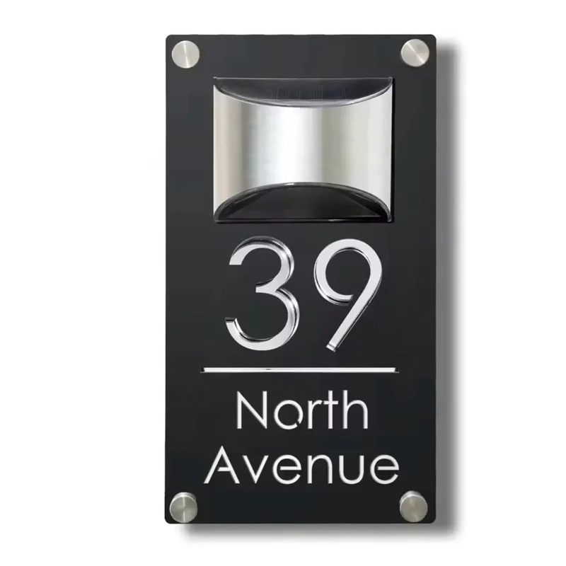 Placa de Número de Casa em Acr - Decor Lighting Address avaliação e preço